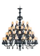 Belle De Nuit 56 Lights Chandelier, Absolute Black (US)